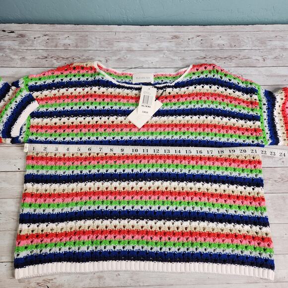 Eleven Six Skye Multicolor Striped Sweater XL/XXL (12) NWT - Picture 8 of 9